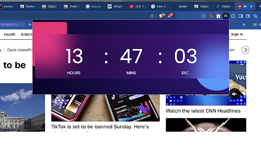 Digital Clock Chrome Extension from Chrome web store to be run with OffiDocs Chromium online Digital Clock Chrome Extension from Chrome web store to be run with OffiDocs Chromium online