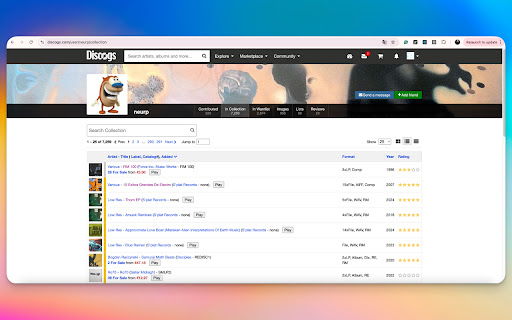 Discogs Player from Chrome web store to be run with OffiDocs Chromium online Discogs Player from Chrome web store to be run with OffiDocs Chromium online