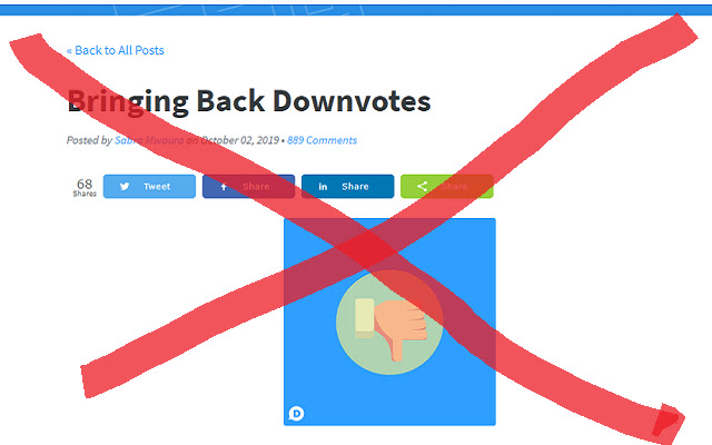 Disqus Downvote Hider from Chrome web store to be run with OffiDocs Chromium online Disqus Downvote Hider from Chrome web store to be run with OffiDocs Chromium online
