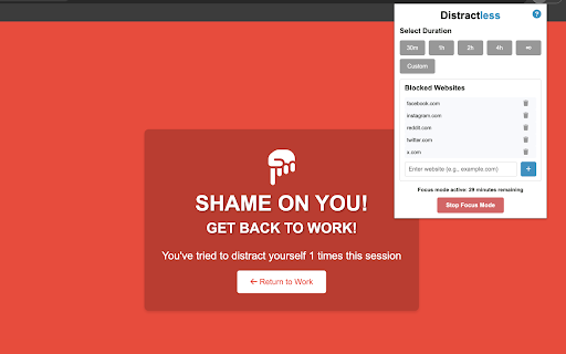 Distractless The Simple Free Site Blocker from Chrome web store to be run with OffiDocs Chromium online Distractless The Simple Free Site Blocker from Chrome web store to be run with OffiDocs Chromium online