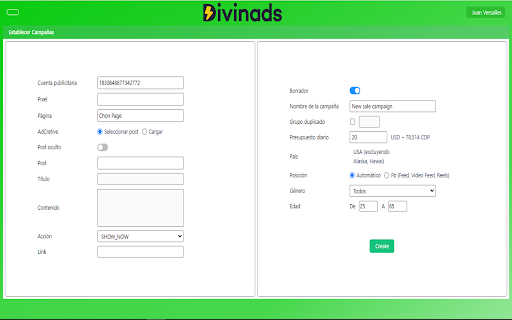 Divinads from Chrome web store to be run with OffiDocs Chromium online Divinads from Chrome web store to be run with OffiDocs Chromium online