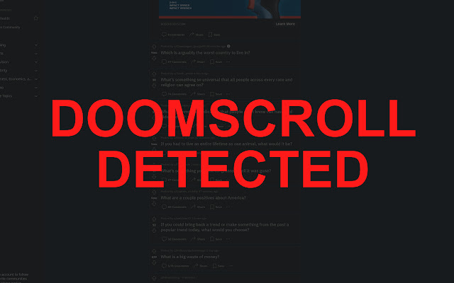 Doomscroll Blocker from Chrome web store to be run with OffiDocs Chromium online Doomscroll Blocker from Chrome web store to be run with OffiDocs Chromium online