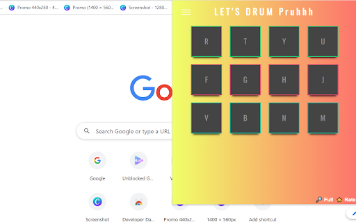 Drum 4x3 Game from Chrome web store to be run with OffiDocs Chromium online Drum 4x3 Game from Chrome web store to be run with OffiDocs Chromium online