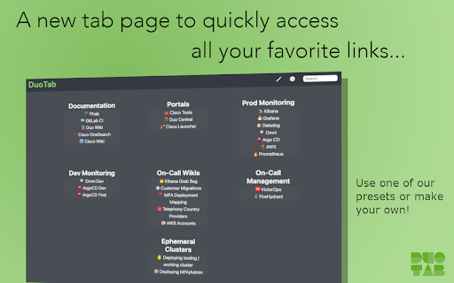 Duo Tab 2.0 from Chrome web store to be run with OffiDocs Chromium online Duo Tab 2.0 from Chrome web store to be run with OffiDocs Chromium online