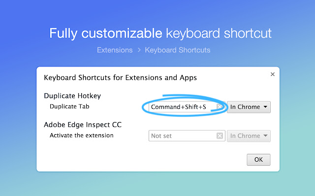 Duplicate Hotkey from Chrome web store to be run with OffiDocs Chromium online Duplicate Hotkey from Chrome web store to be run with OffiDocs Chromium online