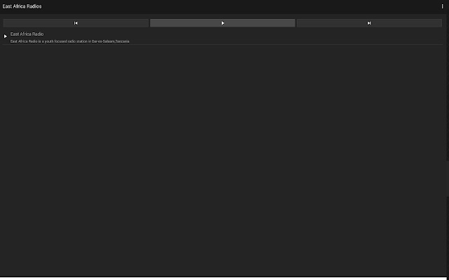 East Africa Radios from Chrome web store to be run with OffiDocs Chromium online East Africa Radios from Chrome web store to be run with OffiDocs Chromium online
