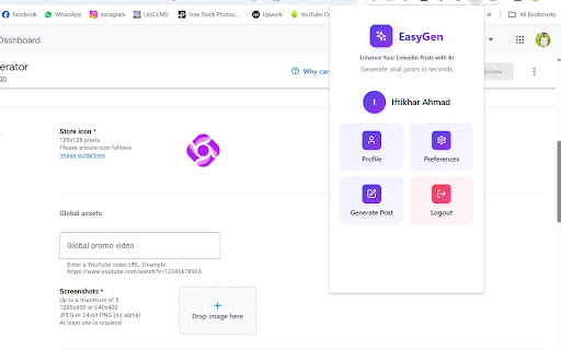 EasyGen Final LinkedIn Post Generator from Chrome web store to be run with OffiDocs Chromium online EasyGen Final LinkedIn Post Generator from Chrome web store to be run with OffiDocs Chromium online