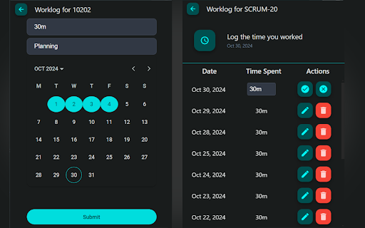EasyTime for JIRA from Chrome web store to be run with OffiDocs Chromium online EasyTime for JIRA from Chrome web store to be run with OffiDocs Chromium online
