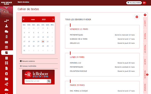 EcoleDirecte Manager from Chrome web store to be run with OffiDocs Chromium online EcoleDirecte Manager from Chrome web store to be run with OffiDocs Chromium online
