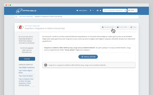 e Devlet Favoriler from Chrome web store to be run with OffiDocs Chromium online e Devlet Favoriler from Chrome web store to be run with OffiDocs Chromium online
