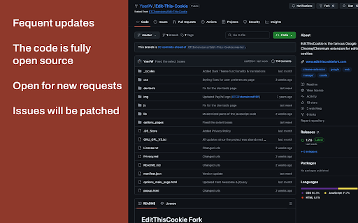 EditThisCookie (fork) from Chrome web store to be run with OffiDocs Chromium online EditThisCookie (fork) from Chrome web store to be run with OffiDocs Chromium online