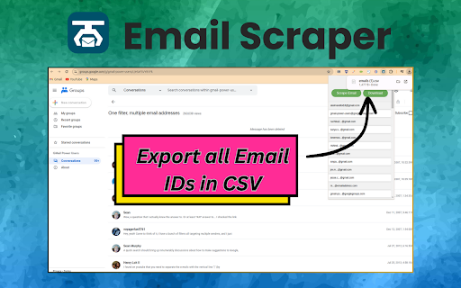 Email Scraper from Chrome web store to be run with OffiDocs Chromium online Email Scraper from Chrome web store to be run with OffiDocs Chromium online