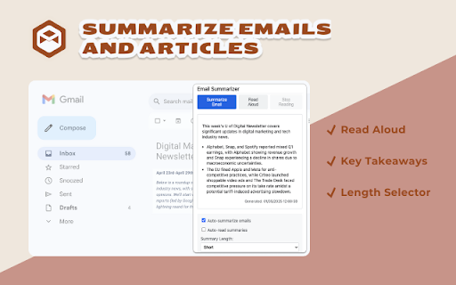 Email Summarizer from Chrome web store to be run with OffiDocs Chromium online Email Summarizer from Chrome web store to be run with OffiDocs Chromium online