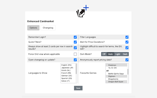 Enhanced Cardmarket from Chrome web store to be run with OffiDocs Chromium online Enhanced Cardmarket from Chrome web store to be run with OffiDocs Chromium online