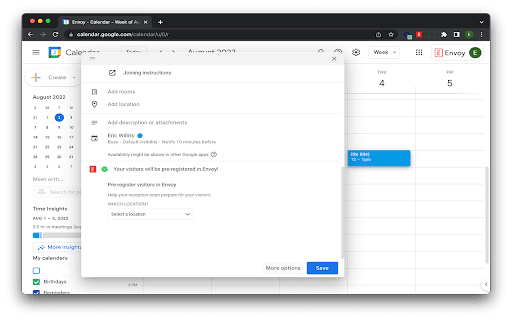 Envoy for Google Calendar (EU) from Chrome web store to be run with OffiDocs Chromium online Envoy for Google Calendar (EU) from Chrome web store to be run with OffiDocs Chromium online
