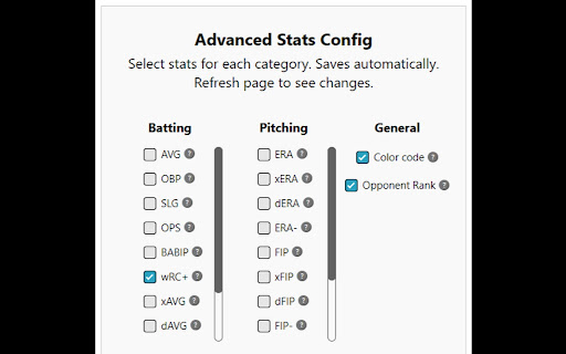 ESPN Fantasy Baseball Advanced Statistics from Chrome web store to be run with OffiDocs Chromium online ESPN Fantasy Baseball Advanced Statistics from Chrome web store to be run with OffiDocs Chromium online