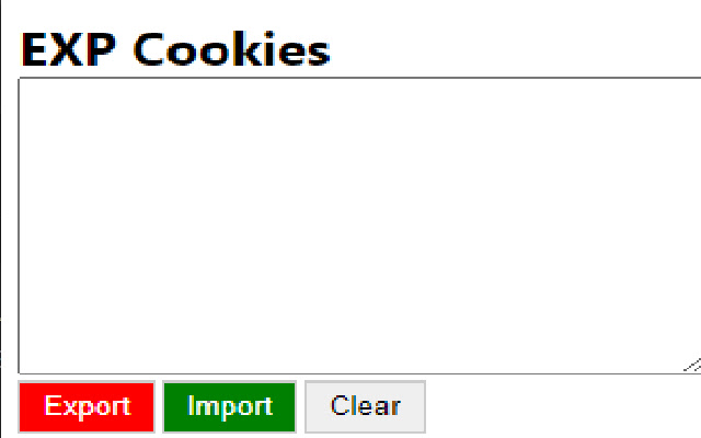 EXP Cookies Tool from Chrome web store to be run with OffiDocs Chromium online EXP Cookies Tool from Chrome web store to be run with OffiDocs Chromium online
