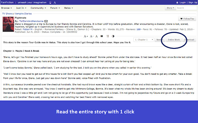 FanfictionUltimate from Chrome web store to be run with OffiDocs Chromium online FanfictionUltimate from Chrome web store to be run with OffiDocs Chromium online