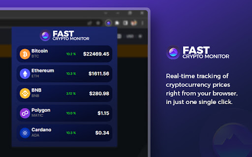 Fast Crypto Monitor from Chrome web store to be run with OffiDocs Chromium online Fast Crypto Monitor from Chrome web store to be run with OffiDocs Chromium online