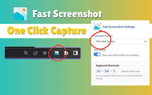Fast Screenshot One Click Capture from Chrome web store to be run with OffiDocs Chromium online Fast Screenshot One Click Capture from Chrome web store to be run with OffiDocs Chromium online