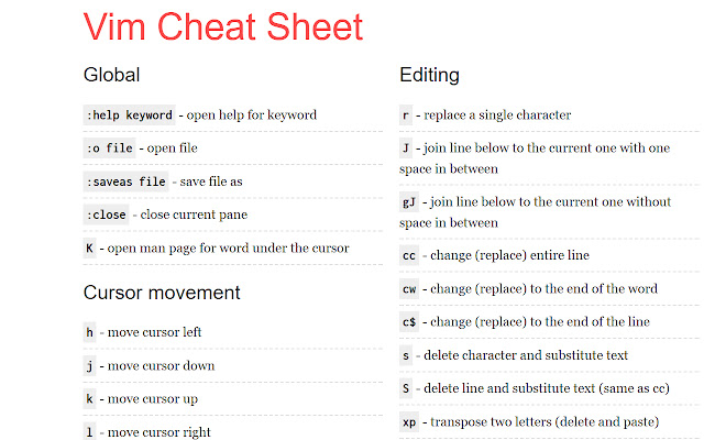 FE cheatsheets from Chrome web store to be run with OffiDocs Chromium online FE cheatsheets from Chrome web store to be run with OffiDocs Chromium online