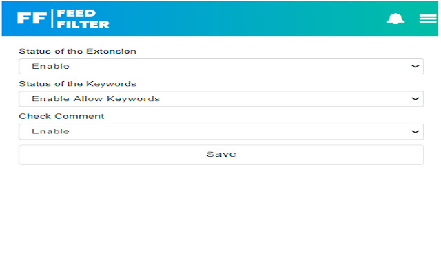 Feed Filter from Chrome web store to be run with OffiDocs Chromium online Feed Filter from Chrome web store to be run with OffiDocs Chromium online