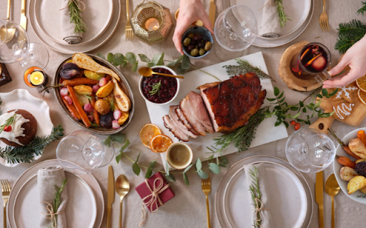 Festive Christmas Dining Theme from Chrome web store to be run with OffiDocs Chromium online Festive Christmas Dining Theme from Chrome web store to be run with OffiDocs Chromium online