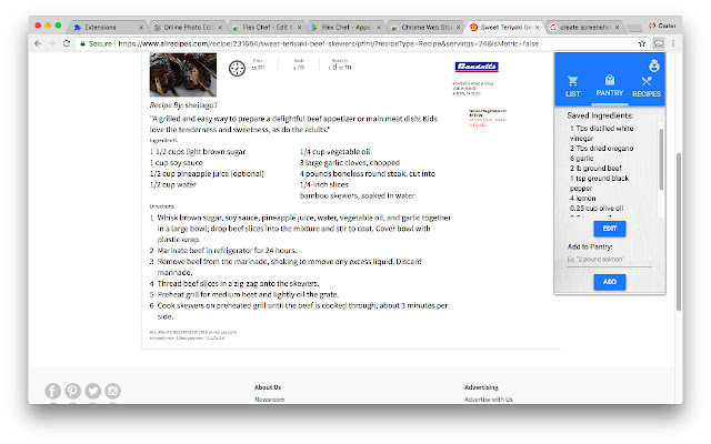 Flex Chef from Chrome web store to be run with OffiDocs Chromium online Flex Chef from Chrome web store to be run with OffiDocs Chromium online