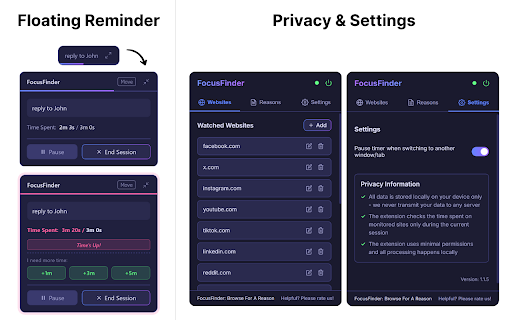 FocusFinder Widget: Browse, For A Reason from Chrome web store to be run with OffiDocs Chromium online FocusFinder Widget: Browse, For A Reason from Chrome web store to be run with OffiDocs Chromium online