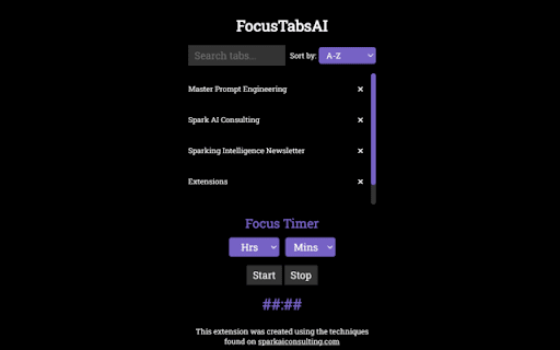 FocusTabsAI from Chrome web store to be run with OffiDocs Chromium online FocusTabsAI from Chrome web store to be run with OffiDocs Chromium online