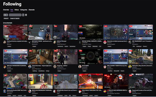Following Filters for Twitch from Chrome web store to be run with OffiDocs Chromium online Following Filters for Twitch from Chrome web store to be run with OffiDocs Chromium online