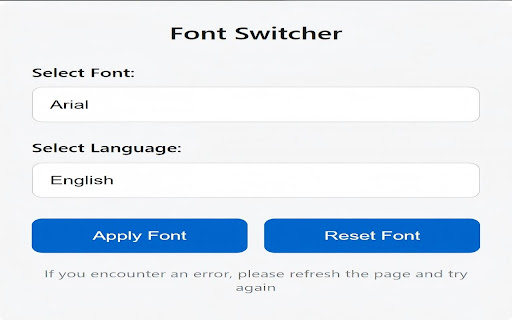 Font Switcher from Chrome web store to be run with OffiDocs Chromium online Font Switcher from Chrome web store to be run with OffiDocs Chromium online