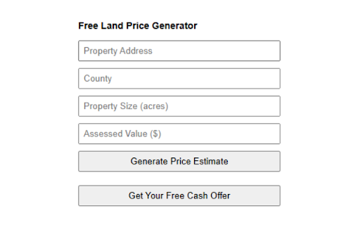 Free Land Price Generator from Chrome web store to be run with OffiDocs Chromium online Free Land Price Generator from Chrome web store to be run with OffiDocs Chromium online