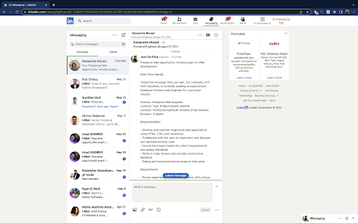 Fullwidth messaging for Linkedin from Chrome web store to be run with OffiDocs Chromium online Fullwidth messaging for Linkedin from Chrome web store to be run with OffiDocs Chromium online