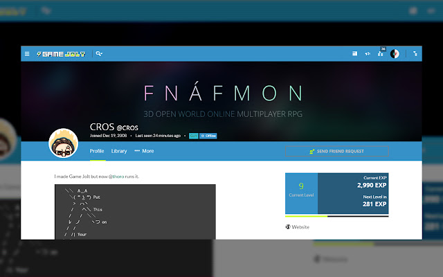 Game Jolt Theme from Chrome web store to be run with OffiDocs Chromium online Game Jolt Theme from Chrome web store to be run with OffiDocs Chromium online