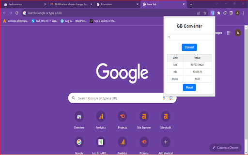 GB Converter from Chrome web store to be run with OffiDocs Chromium online GB Converter from Chrome web store to be run with OffiDocs Chromium online