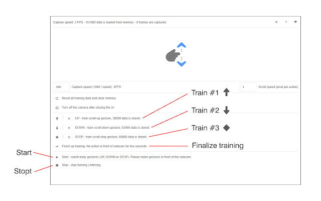 Gesture Based Scroll (Using AI) from Chrome web store to be run with OffiDocs Chromium online Gesture Based Scroll (Using AI) from Chrome web store to be run with OffiDocs Chromium online