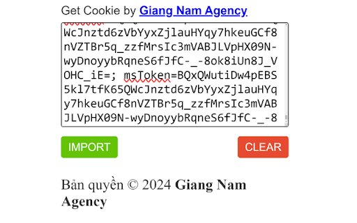 Get Cookies by Giang Nam Agency from Chrome web store to be run with OffiDocs Chromium online Get Cookies by Giang Nam Agency from Chrome web store to be run with OffiDocs Chromium online