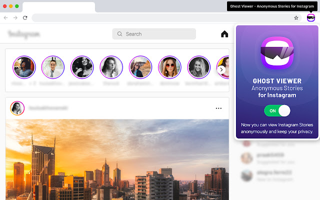 Ghost Viewer| Anonymous Stories for Instagram from Chrome web store to be run with OffiDocs Chromium online Ghost Viewer| Anonymous Stories for Instagram from Chrome web store to be run with OffiDocs Chromium online