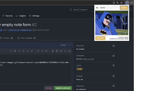GIFHub Pull Request GIFs from Chrome web store to be run with OffiDocs Chromium online GIFHub Pull Request GIFs from Chrome web store to be run with OffiDocs Chromium online