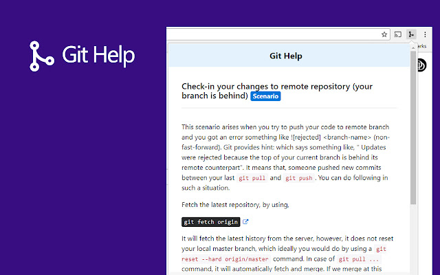 Git Help from Chrome web store to be run with OffiDocs Chromium online Git Help from Chrome web store to be run with OffiDocs Chromium online