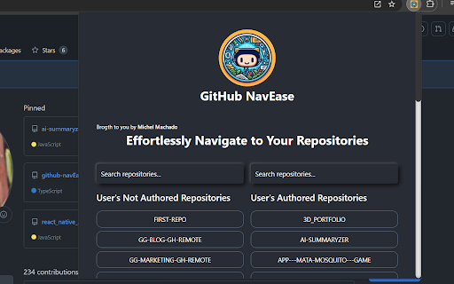 GitHub NavEase from Chrome web store to be run with OffiDocs Chromium online GitHub NavEase from Chrome web store to be run with OffiDocs Chromium online