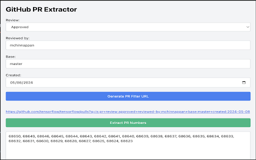 GitHub PR Extractor from Chrome web store to be run with OffiDocs Chromium online GitHub PR Extractor from Chrome web store to be run with OffiDocs Chromium online