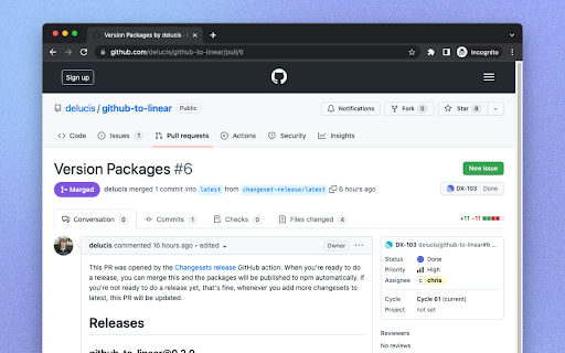 GitHub to Linear from Chrome web store to be run with OffiDocs Chromium online GitHub to Linear from Chrome web store to be run with OffiDocs Chromium online