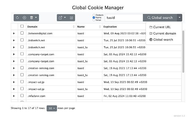 Global Cookie Manager from Chrome web store to be run with OffiDocs Chromium online Global Cookie Manager from Chrome web store to be run with OffiDocs Chromium online