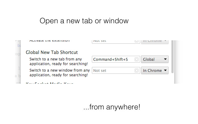 Global New Tab Shortcut from Chrome web store to be run with OffiDocs Chromium online Global New Tab Shortcut from Chrome web store to be run with OffiDocs Chromium online