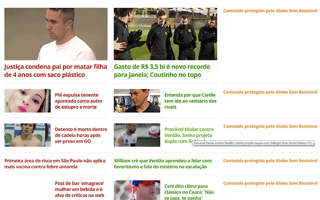 Globo Sem Besteirol from Chrome web store to be run with OffiDocs Chromium online Globo Sem Besteirol from Chrome web store to be run with OffiDocs Chromium online