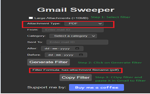 Gmail Sweeper from Chrome web store to be run with OffiDocs Chromium online Gmail Sweeper from Chrome web store to be run with OffiDocs Chromium online