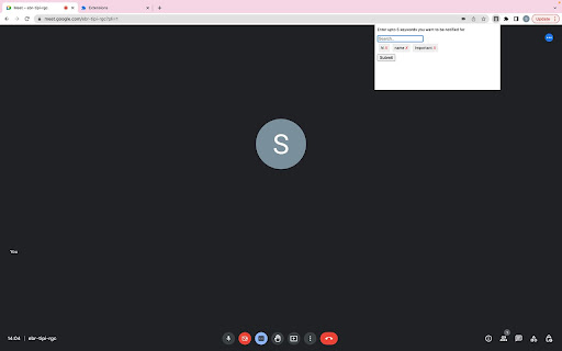 gmeet notify from Chrome web store to be run with OffiDocs Chromium online gmeet notify from Chrome web store to be run with OffiDocs Chromium online