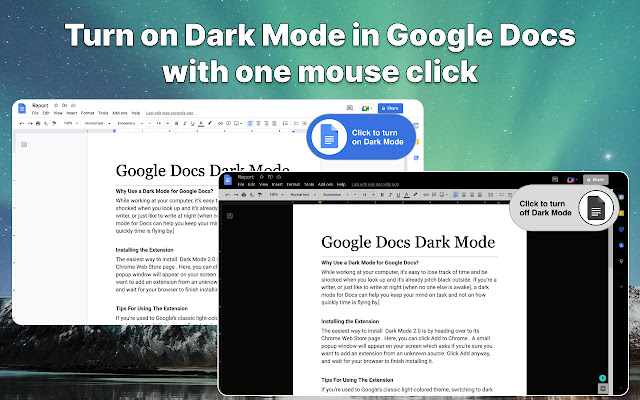 Google Docs Dark Mode 2.0 for Chrome from Chrome web store to be run with OffiDocs Chromium online Google Docs Dark Mode 2.0 for Chrome from Chrome web store to be run with OffiDocs Chromium online